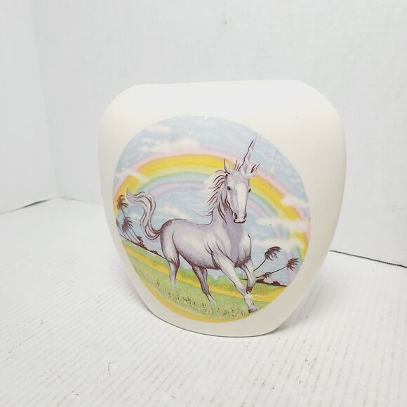 Other - Unicorn Rainbow Fantasy Vintage Vase Retro 1980s/1990s Decorative Prop Unsigned